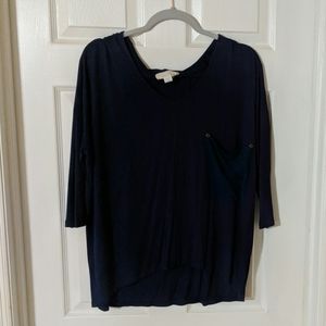 Kerisma Dark Blue T Luxe Pocket Top